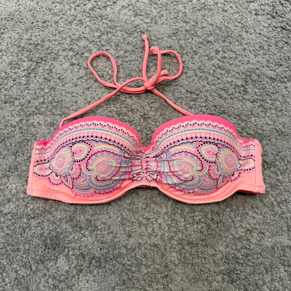 VS - Pink Paisley Bikini Top 36B